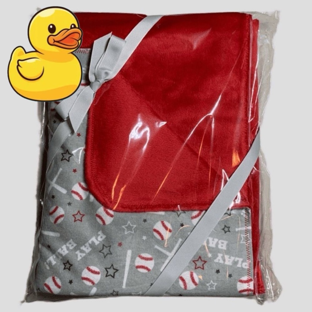 ❤️⚾️🖤BRAND NEW🖤⚾️❤️Handcrafted baby blanket